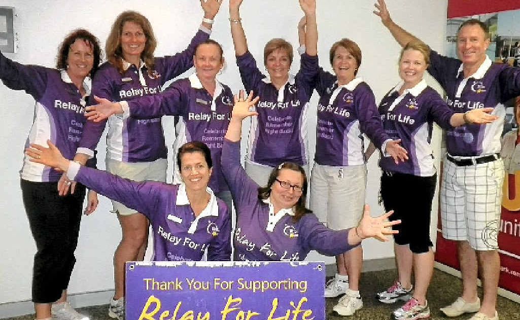 Bendigo Bank team decked out for the Relay for Life fundraiser. Bendigo Bank team decked out for the Relay for Life fundraiser.
